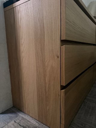Cómoda doble de madera (MALM ikea)