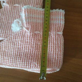 Calze lana rosa e bianche