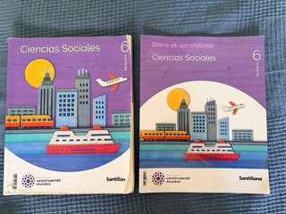 Libro sociales 6 primaria. ISBN 9788414407929