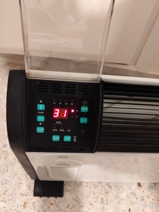 Calefactor Lervia (LIDL) aire caliente