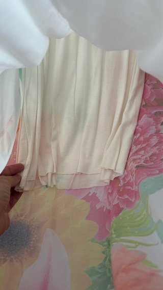 Vestido largo palabra de honor floral