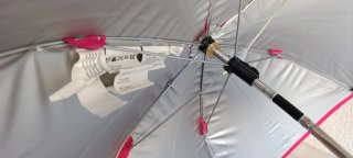 Sombrilla Bugaboo fresa/fucsia NUEVA. Nunca usada