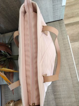 Bolso PVZ,Esbriur rosa acolchado
