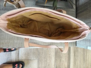 Bolso PVZ,Esbriur rosa acolchado