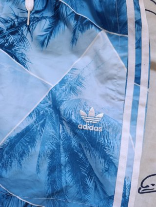 Bañador Adidas Palmeras Azul y Blanco