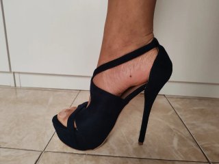 Zapatos de tacón azul