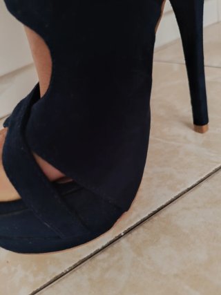 Zapatos de tacón azul