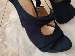 Zapatos de tacón azul