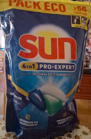 Sun Pro Expert 4 en 1 Cápsulas Lavavajillas 56
