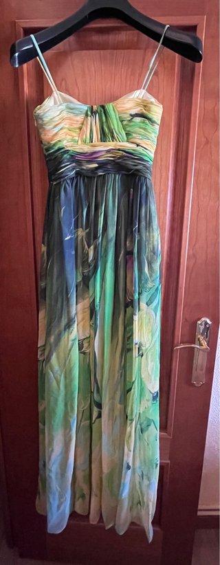 Vestido largo estampado
