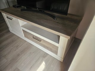 Mueble TV Verona Blanco y Madera