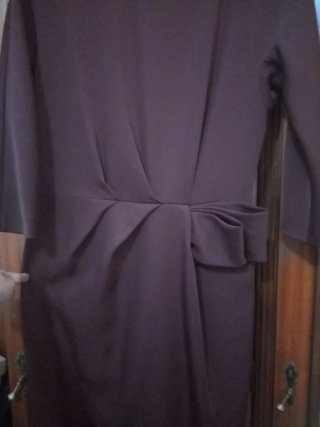 Elegante vestido cóctel color granate Talla M