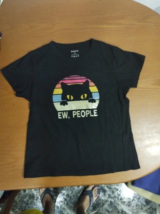 Camiseta SHEIN XL Gato Ew, People