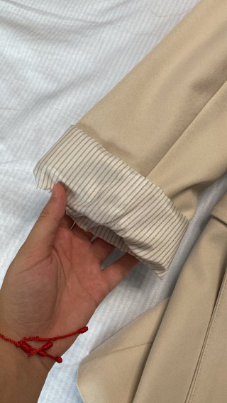 Americana mujer beige