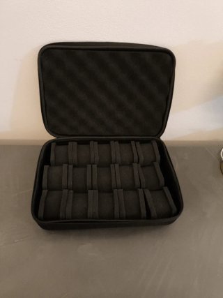 Custodia porta orologi nera
