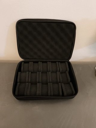 Custodia porta orologi nera