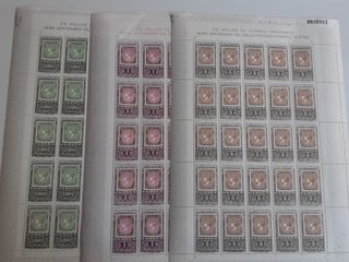 Serie en hojas de 25 sellos de España nuevos**