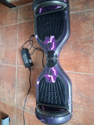 Hoverboard Morado con Diseño Rayo
