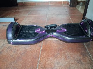Hoverboard Morado con Diseño Rayo