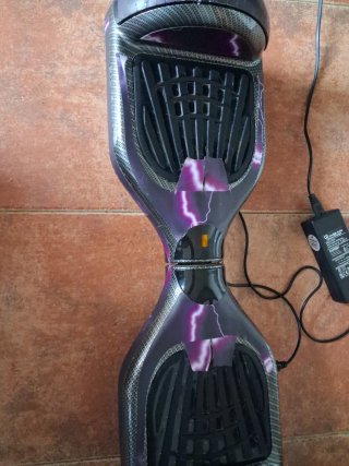 Hoverboard Morado con Diseño Rayo