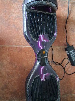Hoverboard Morado con Diseño Rayo