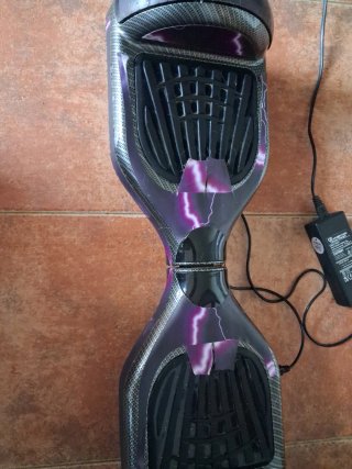 Hoverboard Morado con Diseño Rayo