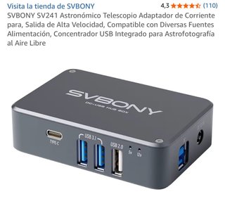 SVBONY SV241 Concentrador USB para Telescopio