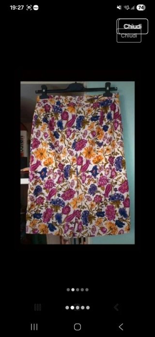 Completo gonna giacca vintage fiori