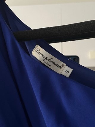 Vestido fiesta azul eléctrico