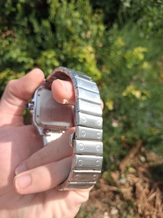 Reloj Cartier Marrón y Plateado