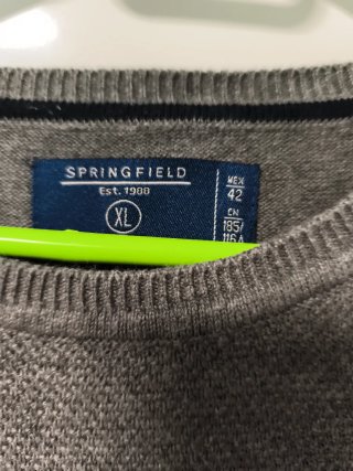 Jersey Springfield Gris Talla xl