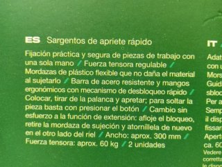 Sargentos Rápidos PARKSIDE (2 uds)