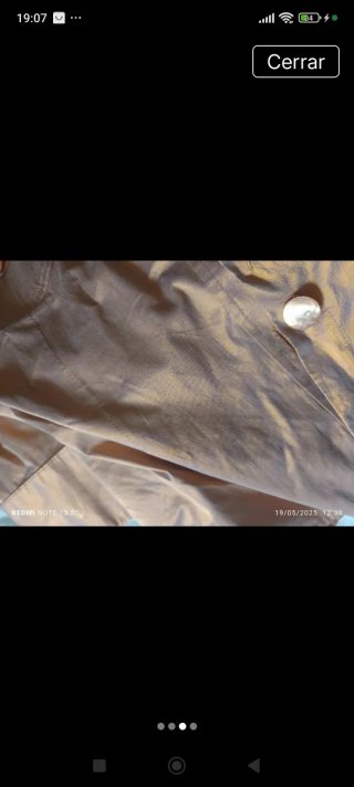 Elegante camisa naranja, 1 puesta, botones nacar