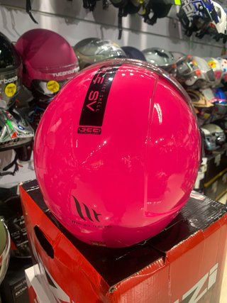 Casco MT Viale Rosa Chicle tallas m o l