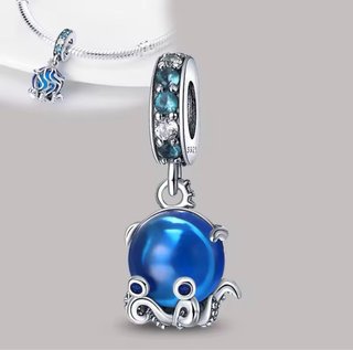 Charm Pandora Pulpo Azul