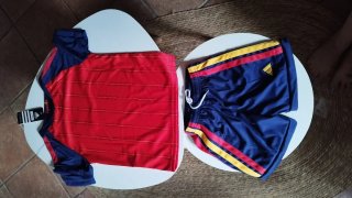 Equipación Fútbol España 2 estrellas Niño Talla 18