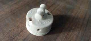 Interruptor vintage de cerámica estilo Fontini