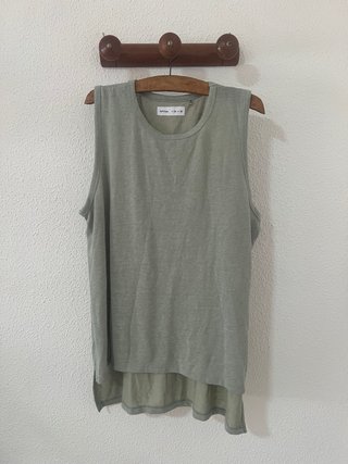 Camiseta tirantes Lefties verde Talla XL