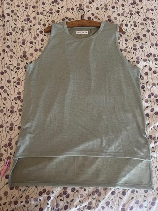 Camiseta tirantes Lefties verde Talla XL