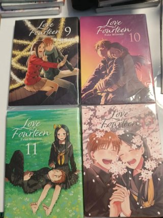 Doce mangas del título love at fourten