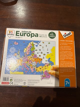 Puzzle Europa 125 piezas Diset 7+