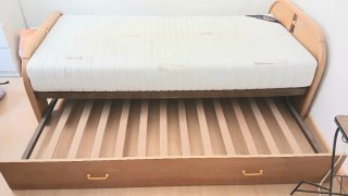 Escritorio madera con cajones + cama nido 90