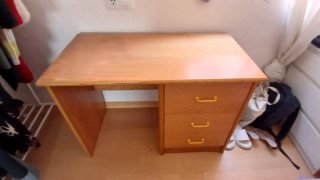 Escritorio madera con cajones + cama nido 90