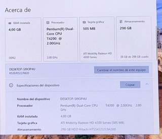 Portátil Samsung Windows 10