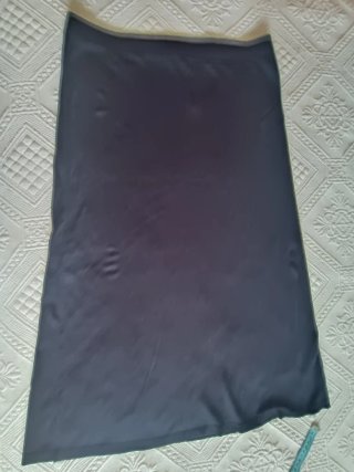 Falda Zara punto fino azul XL