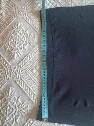 Falda Zara punto fino azul XL