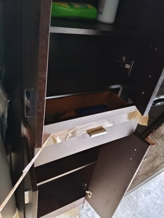 Armario de madera marrón 180X48cm
