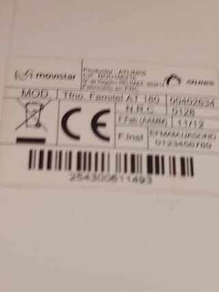 Teléfono inalámbrico Famitel AT 180 blanco