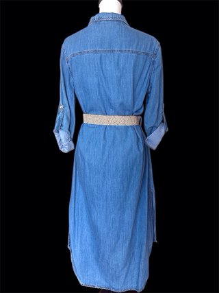 Vestido tejano vaquero con cinturón