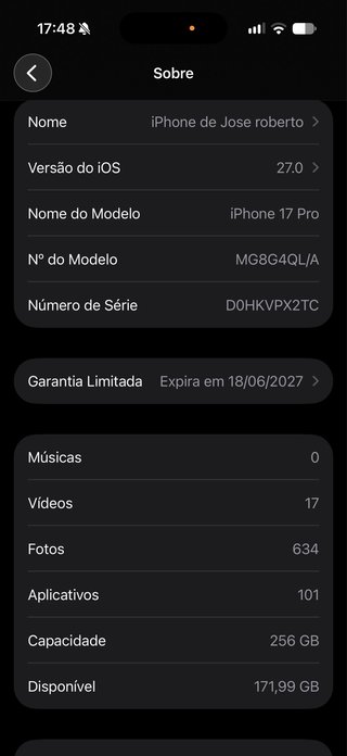 iPhone 17 Pro Plata - 2 Meses Uso